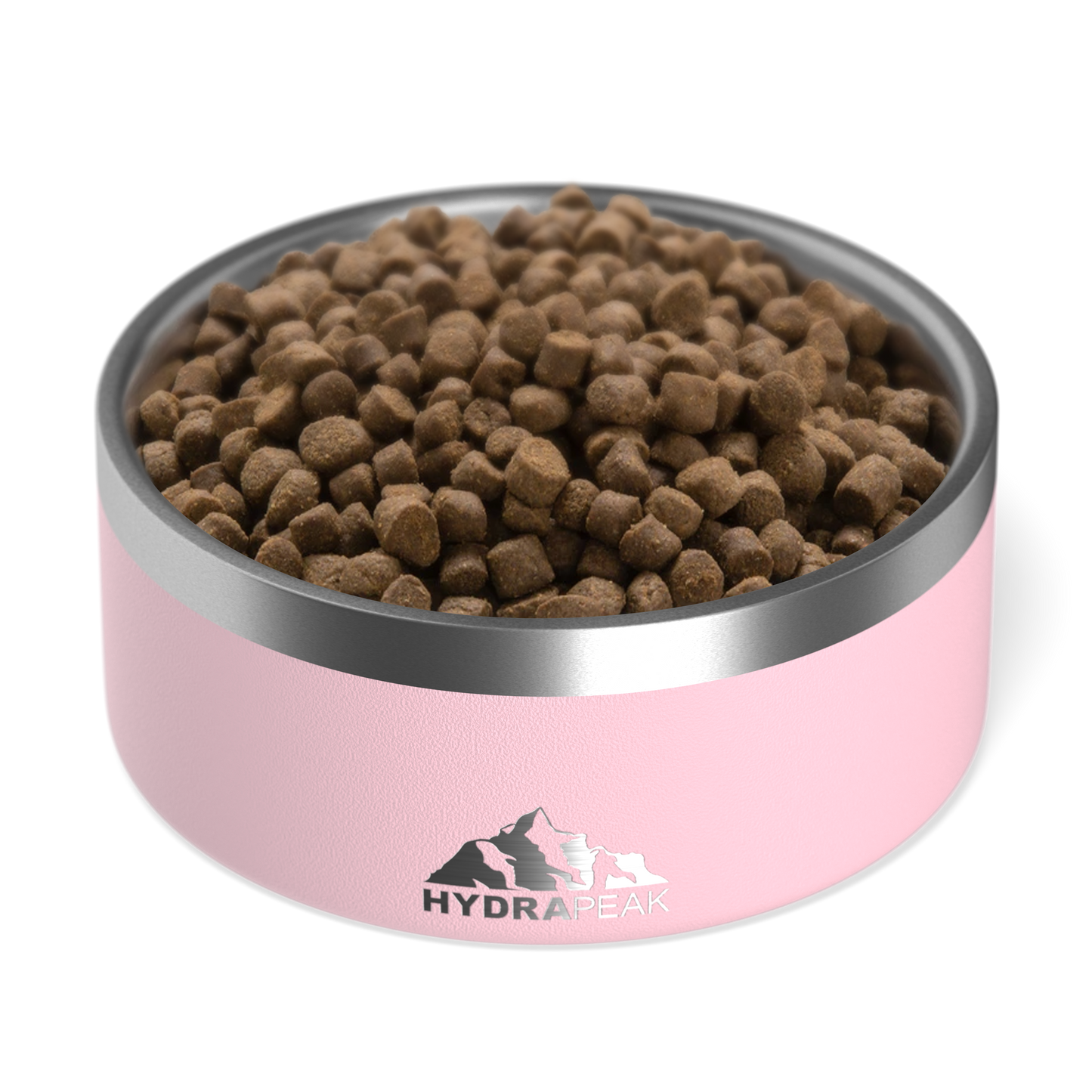 4 Cup Stainless Steel Dog Bowls for Water or Food- Pink