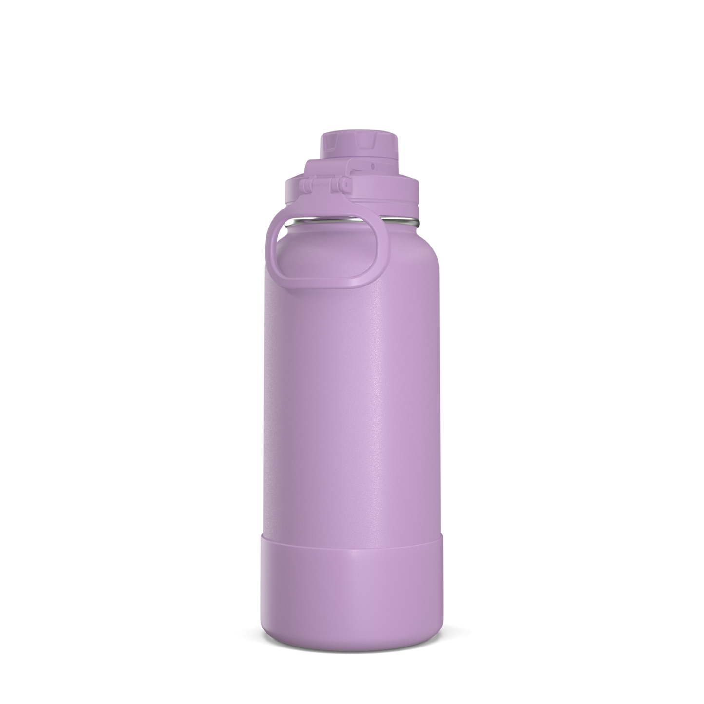 32oz Insulated Water Bottles with Matching Chug Lid and Rubber Boot - Mauve