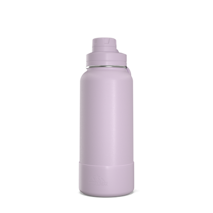 32oz Insulated Water Bottles with Matching Chug Lid and Rubber Boot- Blush