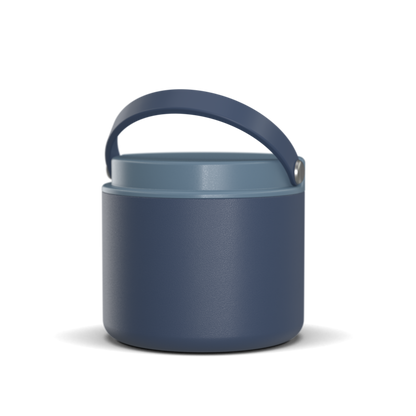 Foodie 18oz Stainless Steel Vacuum Insulated Thermos Food Jar - Navy