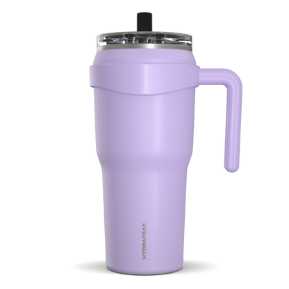 Roadster 40oz Tumbler with Handle and 2-in-1 Straw Lid- Lavender