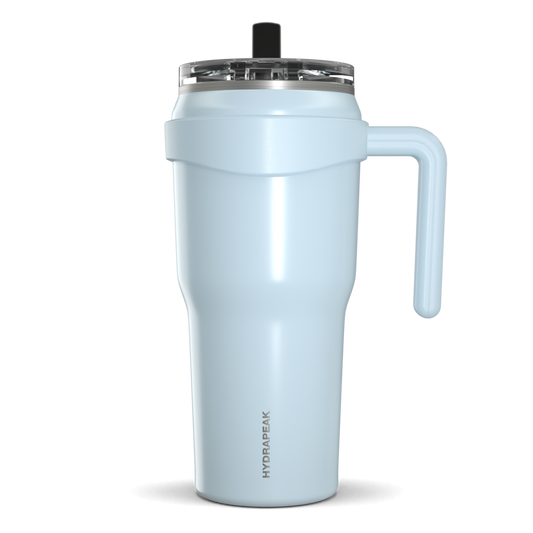 Roadster 40oz Tumbler with Handle and 2-in-1 Straw Lid- Powder Blue