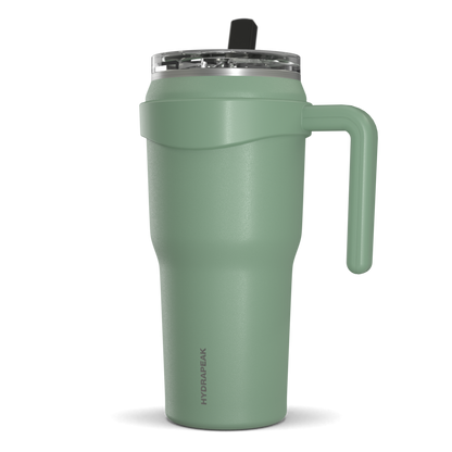 Roadster 40oz Tumbler with Handle and 2-in-1 Straw Lid - Sage