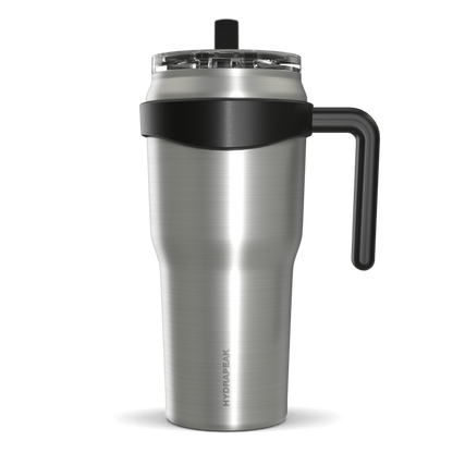 Roadster 40oz Tumbler with Handle and 2-in-1 Straw Lid- Stainless Steel