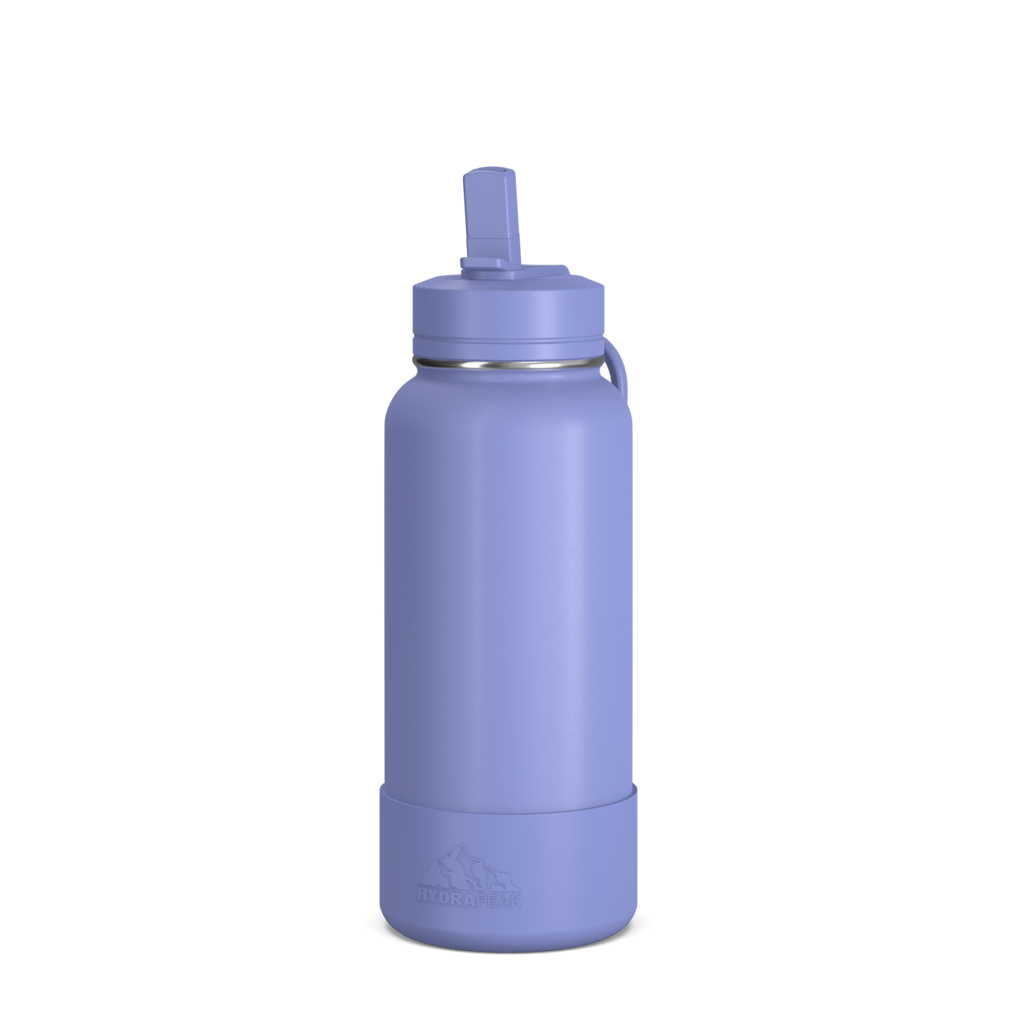 32oz Insulated Water Bottles with Matching Straw Lid and Rubber Boot - Iris