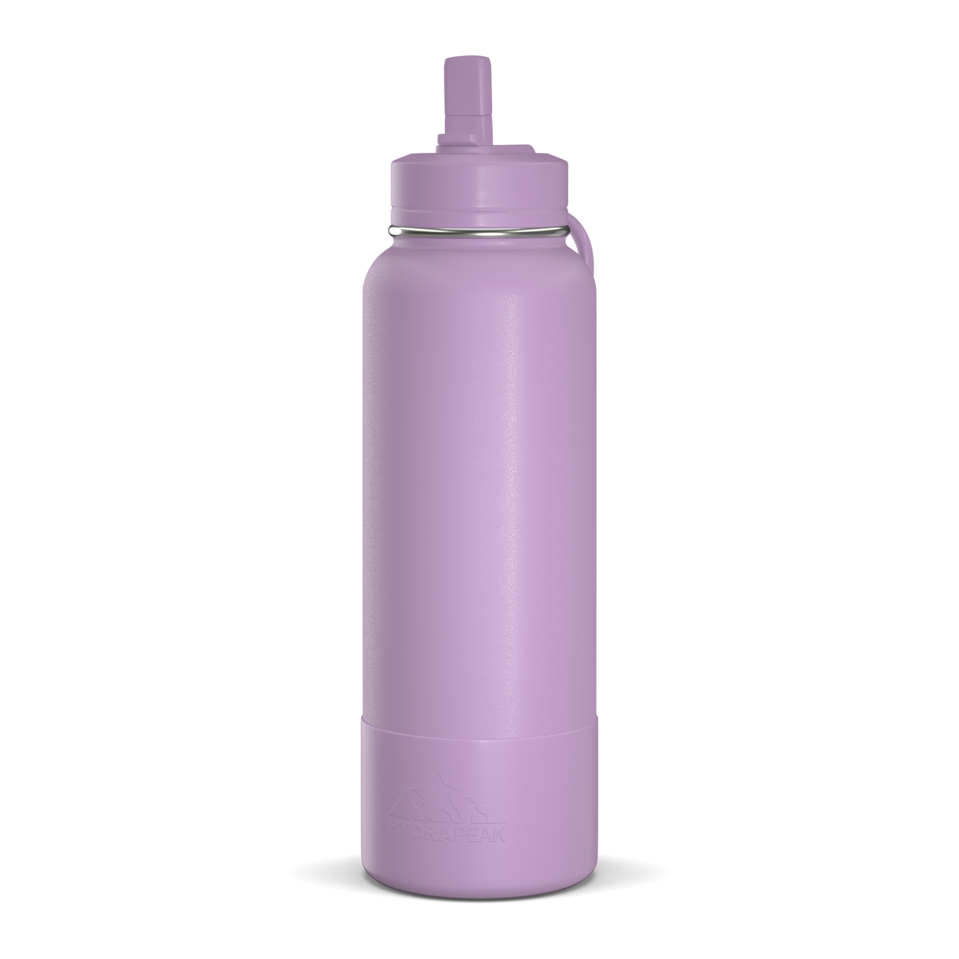 Hydrapeak Stainless Steel Bottle with Straw Lid & Silicone Boot 40oz in Mauve