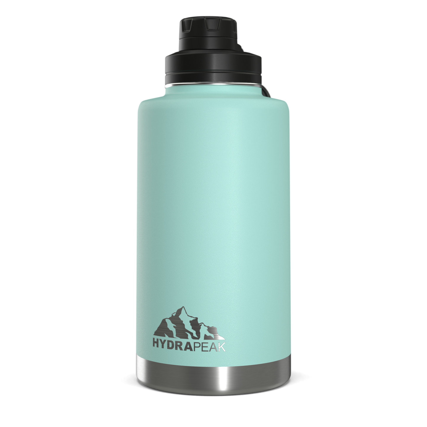 50oz Stainless Steel Insulated Large Water Bottle With Chug Lid - Aqua