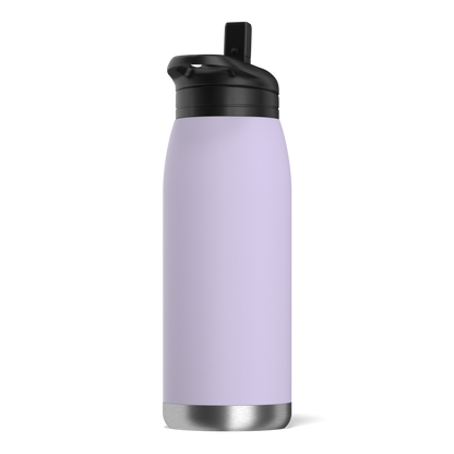 Flow 32oz Stainless Steel Insulated Water Bottle with Straw Lid Bottle- Orchid