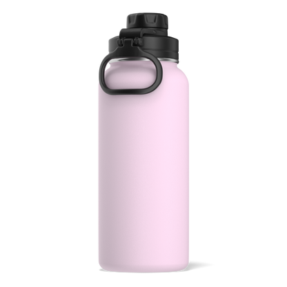 32oz Stainless Steel Insulated Water Bottle with Flexible Chug Lid- Blush