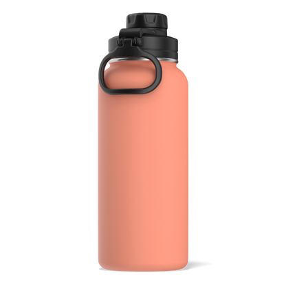32oz Stainless Steel Insulated Water Bottle with Flexible Chug Lid- Peach