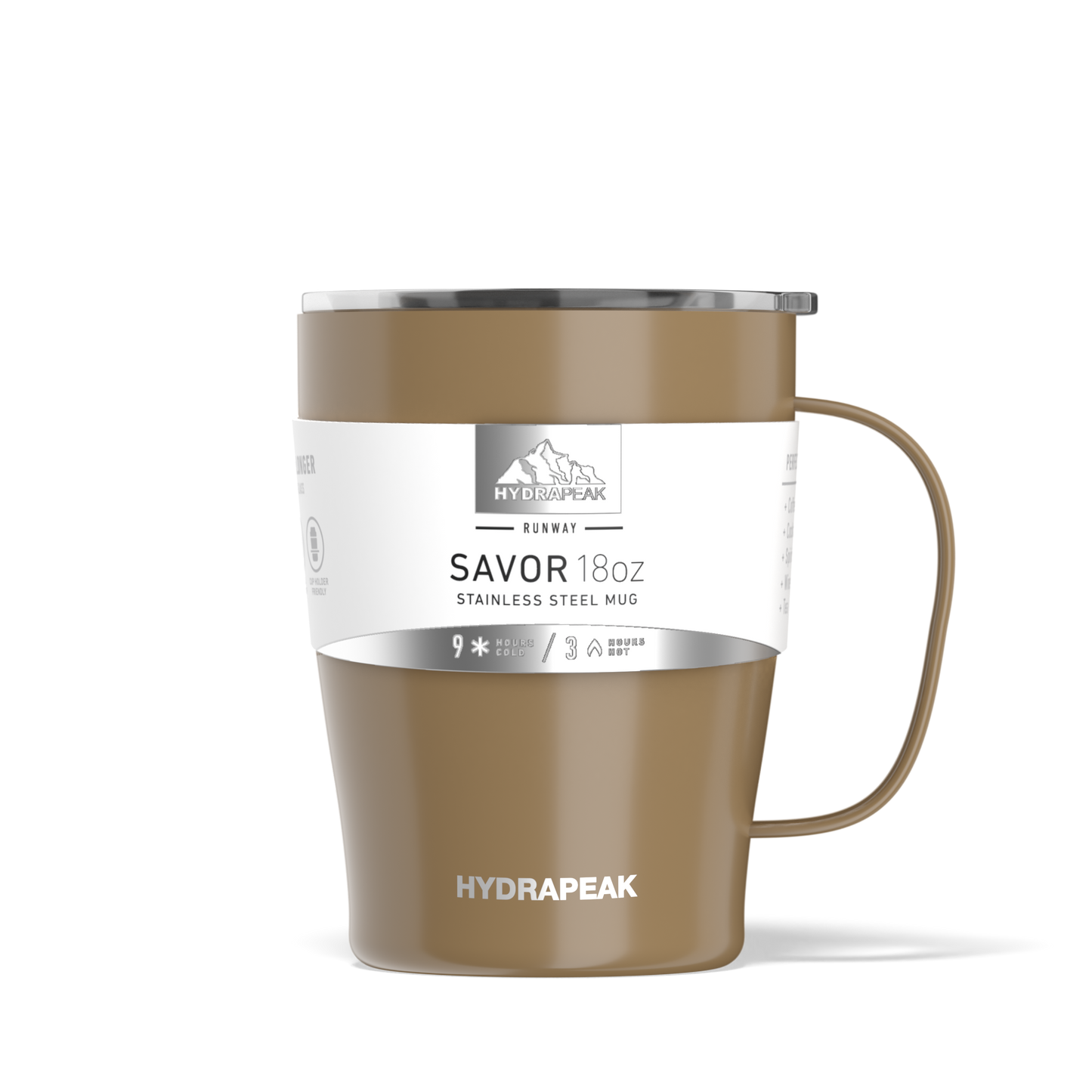 SAVOR 18oz Stainless Steel Insulated Travel Mug- Champagne
