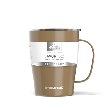 SAVOR 18oz Stainless Steel Insulated Travel Mug- Champagne
