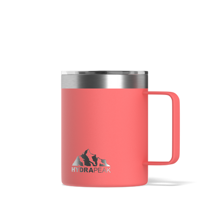 Savor 14oz Stainless Steel Insulated Coffee Mug with Handle Mug - Coral