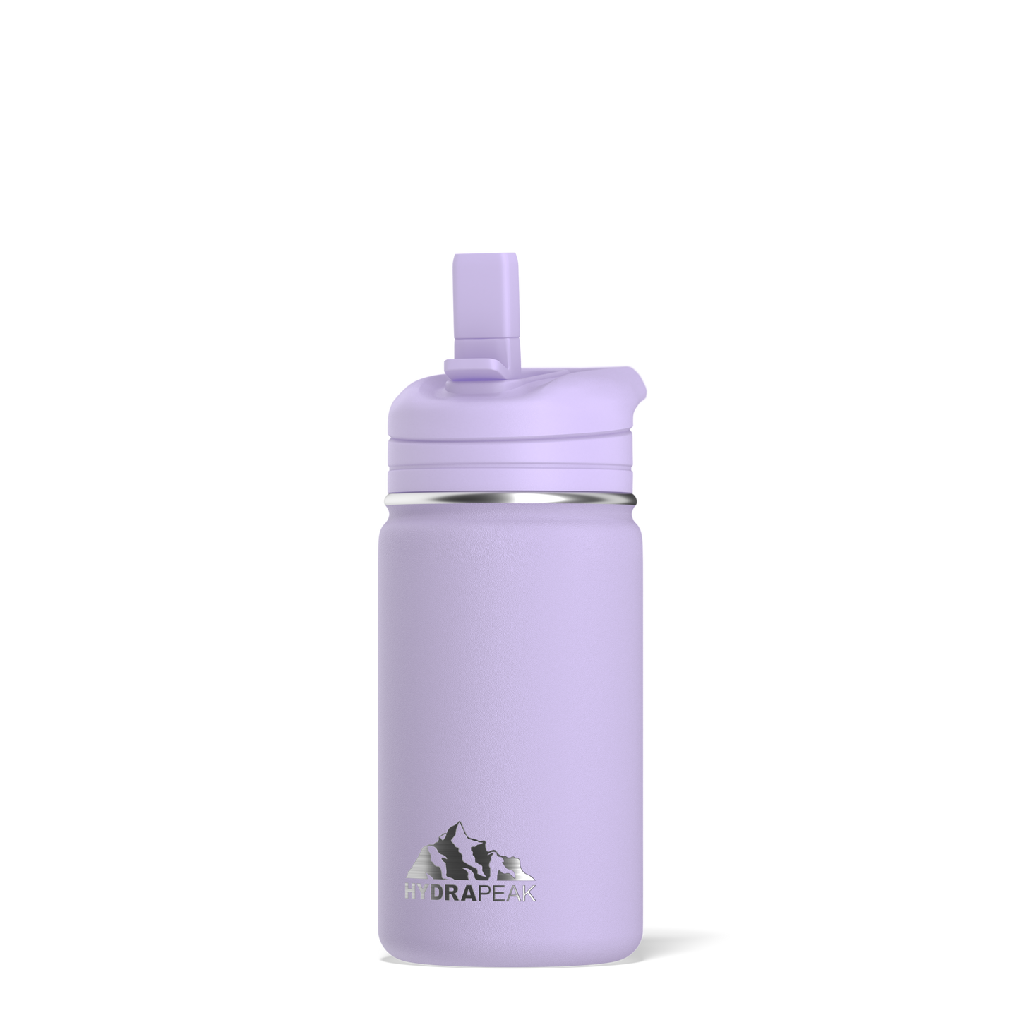 Mini 14oz Stainless Steel Kids Water Bottle with Straw Lid- Digital Lavender