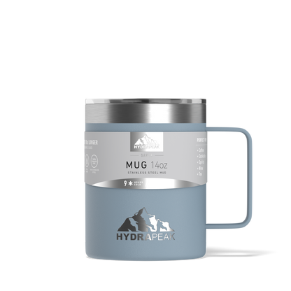 Savor 14oz Stainless Steel Insulated Coffee Mug with Handle Mug - Storm